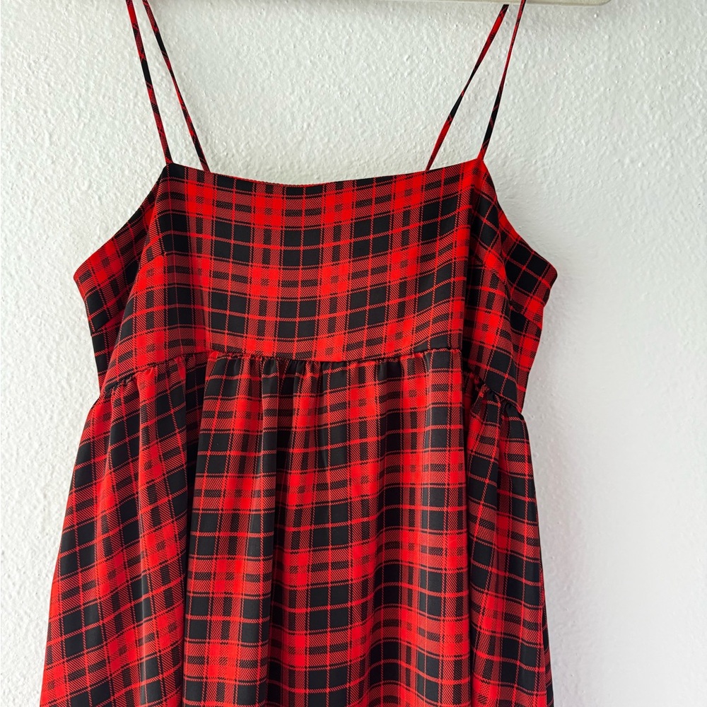 BUCKETLIST Red and Black Checkered Dress - Picture 2 of 7